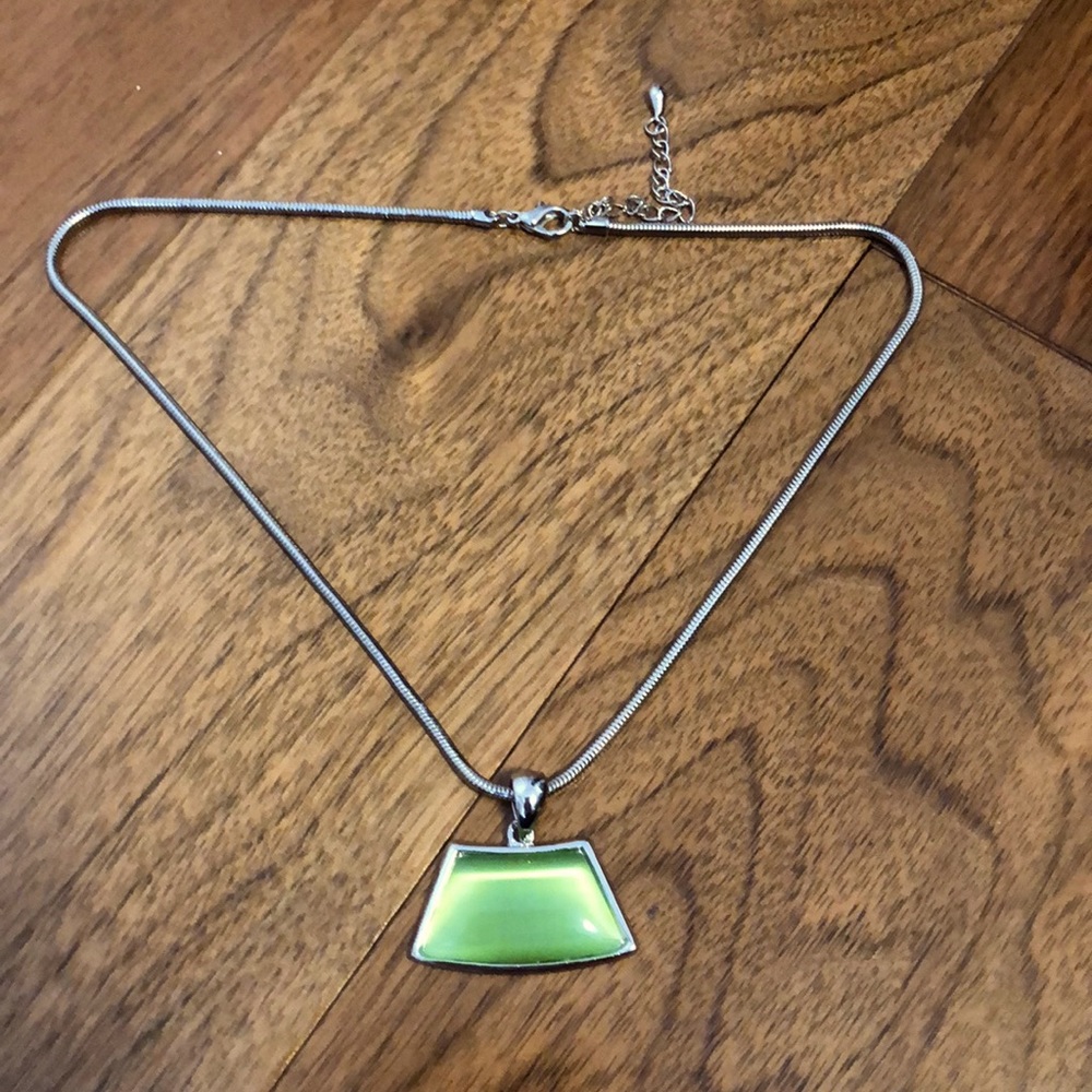 Bitter Sweet green pendant necklace
